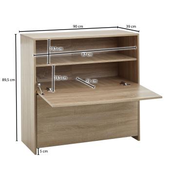 schoenenkast eiken sonoma 90 cm