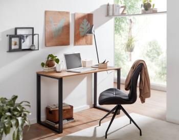 Bureau eiken kleur met U frames