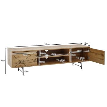 TV Meubel eiken decor 160 cm 