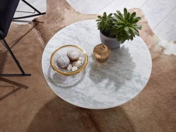 salontafel marmer goud 60 cm