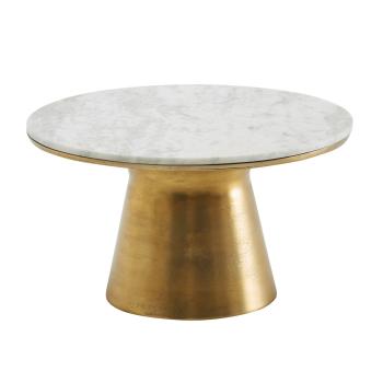 salontafel marmer goud 60 cm