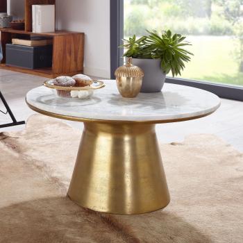 salontafel marmer goud 60 cm