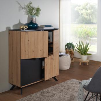 highboard eiken zwart