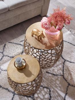 salontafel set maze goud