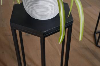 planten tafelset zwart 3-delig