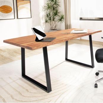 Bureau acaciahout 160 cm trapeze poten