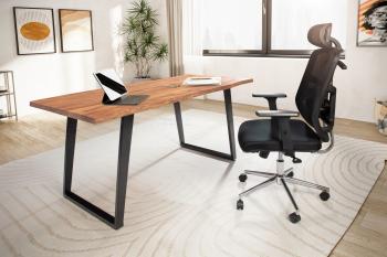 Bureau acaciahout 120 cm schuine poten