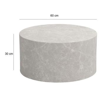 Ronde Salontafel zandkleur 60cm