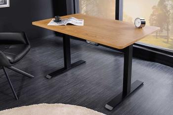 Bureau hoogte verstelbaar 120 cm eiken kleur