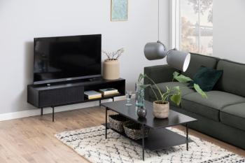 zwart tv meubel 140 cm