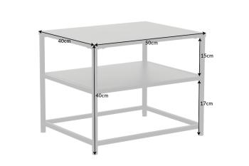 salontafel zwart metaal 100 cm