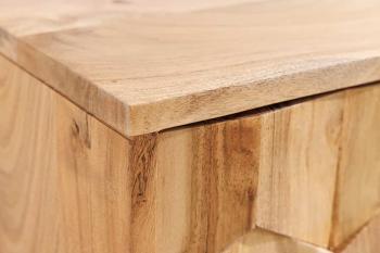 Zwevend tv meubel 3D acaciahout 160 cm