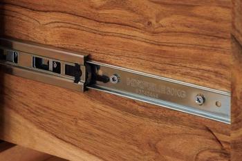 Zwevend organisch tv meubel acaciahout steenfineer 160 cm