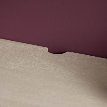 Zwevend tv meubel beigezand mangohout 160 cm