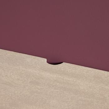 zwevend tv meubel beigezand mangohout 280 cm