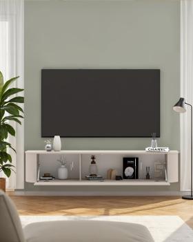 Zwevend tv meubel cashmere beige 180 cm