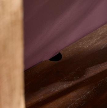 Zwevend tv meubel donkerbruin mangohout 200 cm