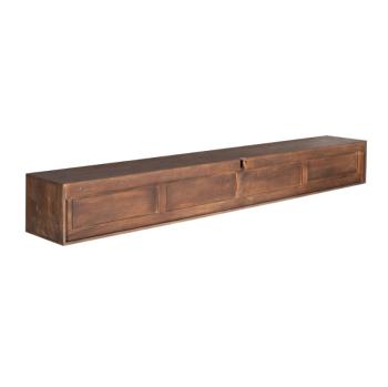 Zwevend tv meubel stripe donkerbruin 240 cm