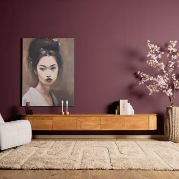 Hangend design TV meubel mangohout 280cm