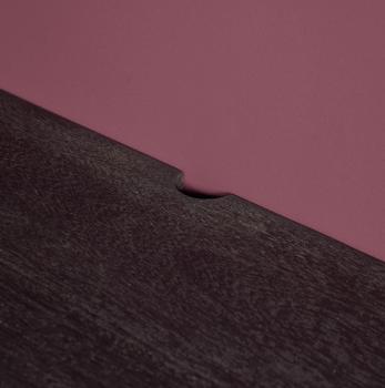 Zwevend tv meubel zwart mangohout 160 cm