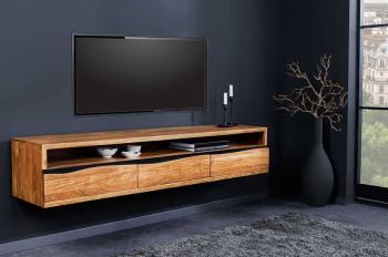 hangend tv meubel acaciahout 160 cm