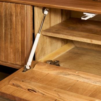 Zwevend tv meubel naturel bruin 120 cm